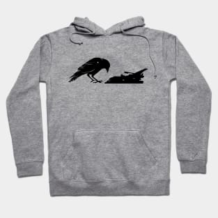 Crow n Typewriter Hoodie